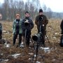 Behind the scene. Nöjda fotografer efter närkontakt med visenter. Paul Kolk, guiden Rafael Swietoniowski, researrangören Christopher Wiken, Jan Ring och Ida C Nilsson. Iia Kolk saknas, liksom jag.